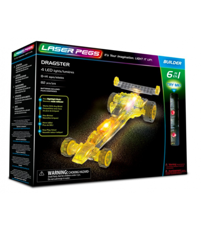 Laser Pegs® Dragster 6-in-1 Building Set