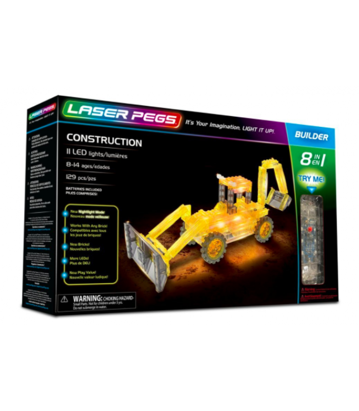 Laser Pegs Construction 8-in-1 Building Set