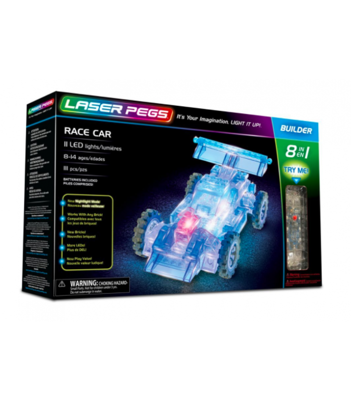 Laser Pegs Race Car 8-in-1 Building Set Building Kit